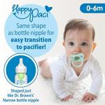 Dr. Brown's Options+ Anti-Colic Baby Bottle First Year Feeding Gift Set with Baby Bottle Brush, Dishwasher Bag and HappyPaci Pacifier from Dr. Brown's