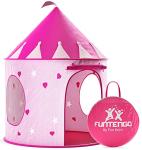 FoxPrint Princess Castle Play Tent With Glow In The Dark Stars, Conveniently Folds In To A Carrying Case, Your Kids Will Enjoy This Foldable Pop Up Pink Play Tent/House Toy For Indoor and Outdoor Use from FoxPrint
