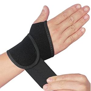 2 Pack Wrist Support Brace/Carpal Tunnel/Wrist Brace/Hand Support, Adjustable Wrist Support for Arthritis and Tendinitis, Joint Pain Relief (Black) from YUNYILAN