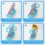 Small Ducks Climbing Toys, Electric Ducks Chasing Race Track Game Set, Playful Roller Coaster Toy with 9 Duck LED Flashing Lights & Music Button, Fun Duck Stair Climbing Toy for Toddlers and Kids (A) by BuerKeo