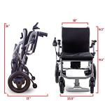 World's Lightest (Weight-30lbs) Foldable Electric Wheelchair, Travel Size, User-Friendly. (Model 1) by K KLANO