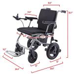 World's Lightest (Weight-30lbs) Foldable Electric Wheelchair, Travel Size, User-Friendly. (Model 1) by K KLANO
