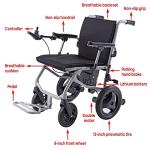 World's Lightest (Weight-30lbs) Foldable Electric Wheelchair, Travel Size, User-Friendly. (Model 1) by K KLANO