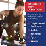 Doctor Developed Copper Wrist Brace/Carpal Tunnel/Wrist Support/Wrist Splint/Hand Brace -F.D.A. Medical Device & Doctor Handbook-Night Support for Women Men-Right & Left hands (2 PK) by Dr. Arthritis