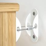 10 Pack Furniture Anchors for Baby Proofing, 2022 Upgraded 400lbs Tension Earthquake Resistant Metal Furniture Straps, Keep Baby Pet Safety from Falling Furniture, Metal White Earthquake Straps by LDIWEE