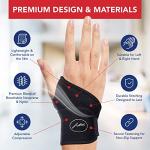 Doctor Developed Copper Wrist Brace/Carpal Tunnel/Wrist Support/Wrist Splint/Hand Brace -F.D.A. Medical Device & Doctor Handbook-Night Support for Women Men-Right & Left hands (2 PK) by Dr. Arthritis