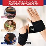 Doctor Developed Copper Wrist Brace/Carpal Tunnel/Wrist Support/Wrist Splint/Hand Brace -F.D.A. Medical Device & Doctor Handbook-Night Support for Women Men-Right & Left hands (2 PK) by Dr. Arthritis