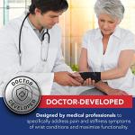 Doctor Developed Copper Wrist Brace/Carpal Tunnel/Wrist Support/Wrist Splint/Hand Brace -F.D.A. Medical Device & Doctor Handbook-Night Support for Women Men-Right & Left hands (2 PK) by Dr. Arthritis
