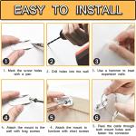 10 Pack Furniture Anchors for Baby Proofing, 2022 Upgraded 400lbs Tension Earthquake Resistant Metal Furniture Straps, Keep Baby Pet Safety from Falling Furniture, Metal White Earthquake Straps by LDIWEE