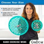 Cando - 10-0853 Web Hand Therapy Device, Latex, 14" Diameter, Green: Medium by Cando