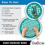 Cando - 10-0853 Web Hand Therapy Device, Latex, 14" Diameter, Green: Medium by Cando