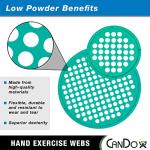Cando - 10-0853 Web Hand Therapy Device, Latex, 14" Diameter, Green: Medium by Cando