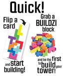 BUILDZI by TENZI - The Fast Stacking Building Block Game for The Whole Family - 2 to 4 Players Ages 6 to 96 - Plus Fun Party Games for up to 8 Players by Carma Games