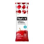 That's it. Apple + Cherry 100% Natural Real Fruit Bar, Best High Fiber Vegan, Gluten Free Healthy Snack, Paleo for Children & Adults, Non GMO No Sugar Added, No Preservatives Energy Food (12 Pack) by That's it.