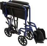 ProBasics - KTA1916SA-BL Aluminum Transport Wheelchair - 19â Wheel Chair Transport Chair - Blue by Roscoe Medical