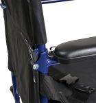 ProBasics - KTA1916SA-BL Aluminum Transport Wheelchair - 19â Wheel Chair Transport Chair - Blue by Roscoe Medical