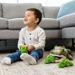 Prextex Plushlings Plush Crocodile with 3 Little Plush Baby Crocodiles Stuffed Alligator Plush Animals Playset by Prextex