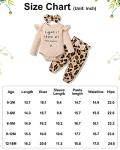 Newborn Baby Girl Clothes, Infant Girl Outfits Long Sleeve Ruffle Romper + Floral Pants + Headband Set 3-6M Apricot from 