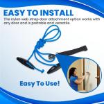 RangeMaster BlueRanger Shoulder Pulley with Patient Guide â Aids Recovery and Rehabilitation â Helps Enhance Pain Free Range of Motion â Adjustable, Web Strap Door Attachment from RangeMaster