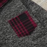 Baby Boy Outfit Winter Plaid Hoodie Baby Christmas Outfit Toddler Clothes for Boys 18-24 Months Dark Red by 