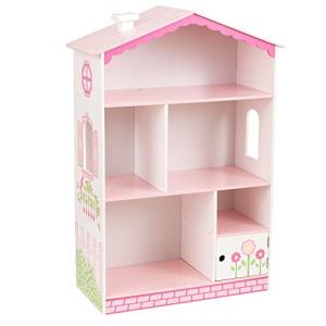 KidKraft Dollhouse Cottage Bookcase Wooden Children's Furniture with Shelves and Hidden Storage, Gift for Ages 3+ from KidKraft