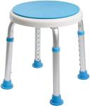 Medical Tool-Free Assembly Adjustable Swivel Shower Stool Seat Bench with Anti-Slip Rubber Tips for Safety and Stability from Vaunn