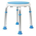 Medical Tool-Free Assembly Adjustable Swivel Shower Stool Seat Bench with Anti-Slip Rubber Tips for Safety and Stability from Vaunn