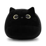 Pochita 3D Black Cat Plush Stuffed Animal Toy Pillow, Fat Black Cat Stuffed Animal Cat Plushie, Kawaii Pillows Cat Pillow Kawaii Cat Shape Design Lumbar Back Cushion Decoration from Pochita