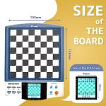 iCore Electronic Chess Board Game Master Pro with 8 Different Games, 12 Chess Modes Magnet Chess Sets Game, Play 2 Player or Against Beginner to Expert Computer, 30 Skill Levels for Adults and Kids from iCore