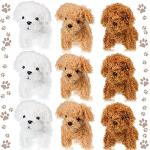 9 Pieces Cute Stuffed Animal Toy Puppy Dog Mini Dog Stuffed Doll Pendant Soft Animal Keychain Backpack Clips for Boys Girls Party Favor Handbag Pendant (Curly Puppy) from Sumind