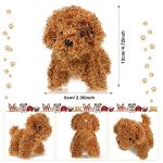 9 Pieces Cute Stuffed Animal Toy Puppy Dog Mini Dog Stuffed Doll Pendant Soft Animal Keychain Backpack Clips for Boys Girls Party Favor Handbag Pendant (Curly Puppy) from Sumind