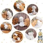 9 Pieces Cute Stuffed Animal Toy Puppy Dog Mini Dog Stuffed Doll Pendant Soft Animal Keychain Backpack Clips for Boys Girls Party Favor Handbag Pendant (Curly Puppy) from Sumind