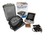 Blue Jay Perfect Measure Deluxe Large Digit Arm Blood Pressure Kit - Blood Pressure Measuring Kit, Adult BP Meter, 2 Arm Cuffs, AC Adapter Charger, Professional Diagnostic Device. Health Monitors by Complete Medical