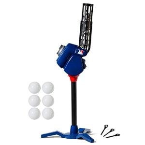 Franklin Sports Baseball Pitching Machine - Adjustable Baseball Hitting & Fielding Practice Machine For Kids - with 6 Baseballs - Great For Practice,Blue from Franklin Sports