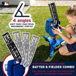 Franklin Sports Baseball Pitching Machine - Adjustable Baseball Hitting & Fielding Practice Machine For Kids - with 6 Baseballs - Great For Practice,Blue from Franklin Sports
