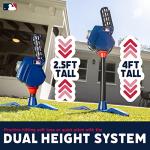 Franklin Sports Baseball Pitching Machine - Adjustable Baseball Hitting & Fielding Practice Machine For Kids - with 6 Baseballs - Great For Practice,Blue from Franklin Sports