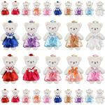 30 Pcs Mini Plush Bear Stuffed, 4.3 Inch Valentine's Day Stuffed Animals Plush Bears Toys Cute Mini Bear for Valentine Birthday Cake Wedding Decorations Party Favors Supplies from Civaner