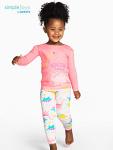 Simple Joys by Carter's Baby Girls' Toddler 6-Piece Snug Fit Cotton Pajama Set, Dinosaur, Rainbow,Unicorn, 4T from Carter's Simple Joys - Private Label