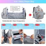 LOVEVOOK Diaper Bag Backpack, Large Travel Baby Bags for Girls & Boys with Portable Changing Pad Insulated Pockets, Multifunction Waterproof Baby Changing Bags for Baby Shower Gifts by 