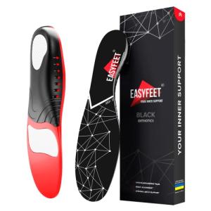 Plantar Fasciitis Arch Support Insoles for Men and Women Shoe Inserts - Orthotic Inserts - Flat Feet Foot - Running Athletic Gel Shoe Insoles - Orthotic Insoles for Arch Pain High Arch - Boot Insoles from EASYFEET