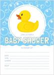 24 Rubber Ducky Baby Shower Invitations 5x7 Invites with 24 White Envelopes by Oh My Baby Shower