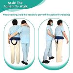 Gait Belt with Handles Transfer Belts for Seniors Gate Belt Medical Lifting Elderly Safety Transfer Sling - Pediatric, Physical Therapy, Walking and Standing Aids by NEPPT