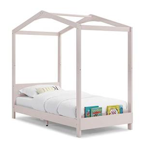 Delta Children Poppy House Wood Twin Bed, Platform Bed - No Box Spring Needed, Blush Pink by AmazonUs/DEN7B