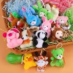 Ruisita 32 Pack Mini Plush Animals Toys Set, Jungle Animal Plush Toys Stuffed Animals Set for Easter Hunts, Basket Stuffers, Easter Party Favor, Goodie Bag Fillers by Ruisita