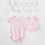 Baby Girl Pink Gift Hamper - with Fleece Wrap, Hooded Towel, Baby Clothes, 2 Muslin Cloths and Cute Teddy Bear from Baby Box Shop