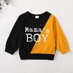 18 Months Boy Clothes Toddler Baby Boy Clothes Long Sleeve Mamas Boy Sweatshirt Cotton Sweatsuit Outfit Set Fall Winter Boy Clothes 18-24 Months Orange by 
