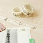 Cute Sticker 2Pcs Wishing Tree DIY Paper Adhesive Sticker Decorative Washi Tape Stationery - Golden from MoO1deer