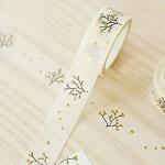 Cute Sticker 2Pcs Wishing Tree DIY Paper Adhesive Sticker Decorative Washi Tape Stationery - Golden from MoO1deer