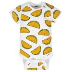Onesies Brand Baby Boys' 8-Pack Short Sleeve Mix & Match Bodysuits, Grey Hungry, 6-9 Months by 