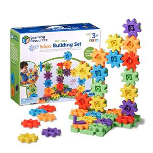 Learning Resources Gears! Gears! Gears! 100-Piece Deluxe Building Set, STEM Construction Toy Set, 100 Pieces, Ages 3+ by Lee Valley Tools